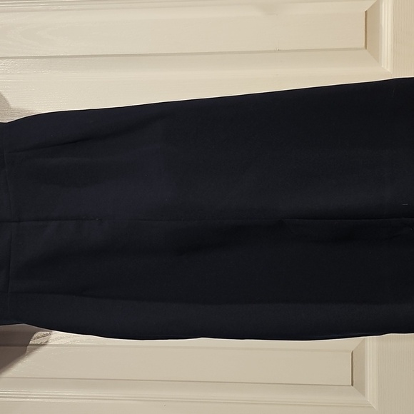 Brooks Brothers Womens Navy Blue Career V Empire Classic Dress Sz 12 Fully Lined - Picture 6 of 12
